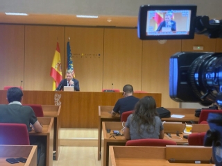 Comparecencia del presidente del TSJCV, Manuel Baeza, ante los medios
